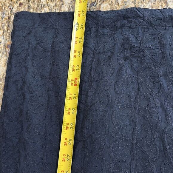 Hatley Elegant Black Floral Embroidery Sleeveless Sheath Dress Size 12 - Picture 10 of 10